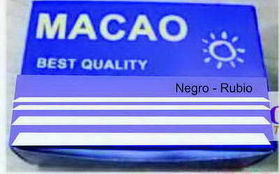 INVISIBLE MACAO  ( NEGRO Y RUBIO )  X 40